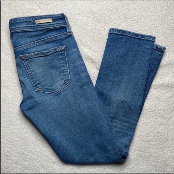 Pilcro and the letterpress Hyphen Distress Jeans Denim Anthropologie Size 25 p - Picture 8 of 11